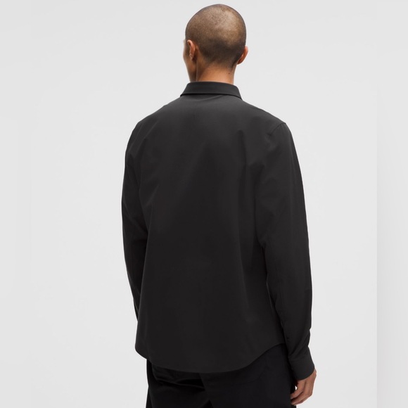 Lululemon New Venture Slim Fit Black Long Sleeve Shirt - Picture 8 of 9